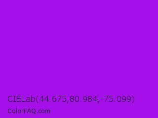 CIELab 44.675,80.984,-75.099 Color Image