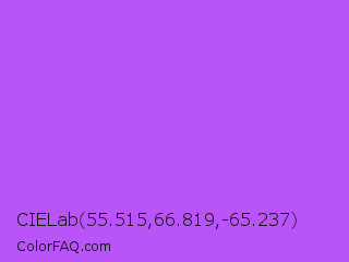 CIELab 55.515,66.819,-65.237 Color Image