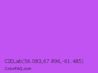 CIELab 56.083,67.896,-61.485 Color Image