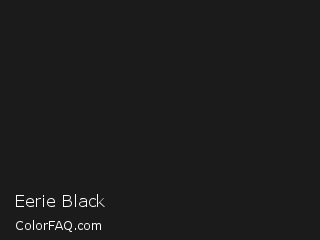 CIELab 9.767,0.001,-0.002 Eerie Black Color Image
