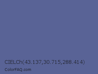CIELCh 43.137,30.715,288.414 Color Image