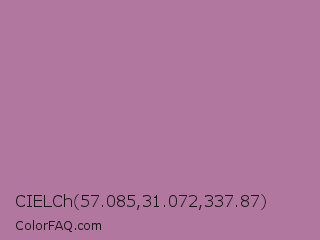 CIELCh 57.085,31.072,337.87 Color Image