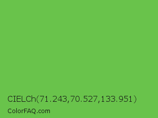 CIELCh 71.243,70.527,133.951 Color Image