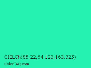 CIELCh 85.22,64.123,163.325 Color Image