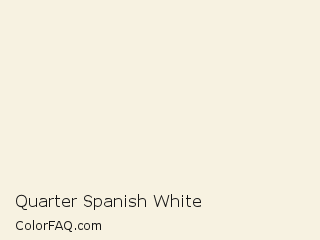 CMYK 0,2,9,3 Quarter Spanish White Color Image