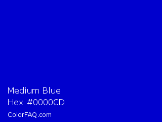 Medium Blue Color Chip Paint Chip