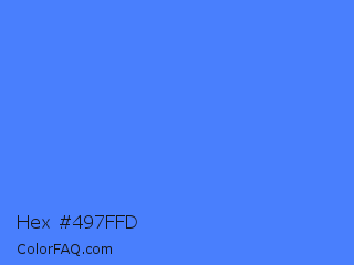 Hex #497ffd Color Image