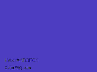 Hex #4b3ec1 Color Image