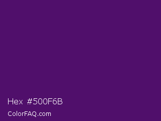 Hex #500f6b Color Image
