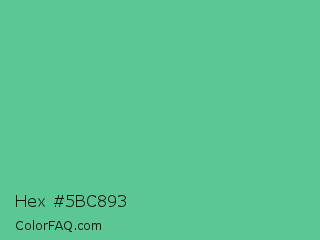 Hex #5bc893 Color Image