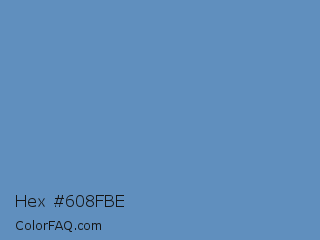 Hex #608fbe Color Image
