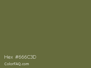 Hex #666c3d Color Image