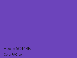 Hex #6c44bb Color Image