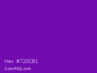 Hex #720cb1 Color Image