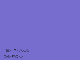 Hex #776dcf Color Image
