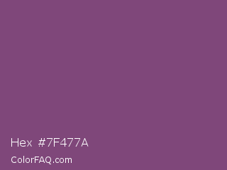 Hex #7f477a Color Image