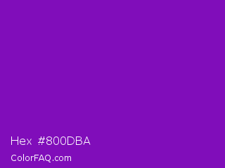 Hex #800dba Color Image