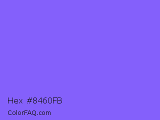 Hex #8460fb Color Image