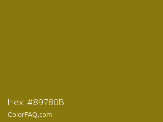Hex #89780b Color Image