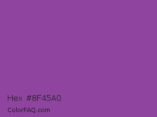 Hex #8f45a0 Color Image