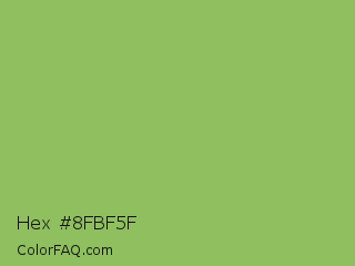 Hex #8fbf5f Color Image