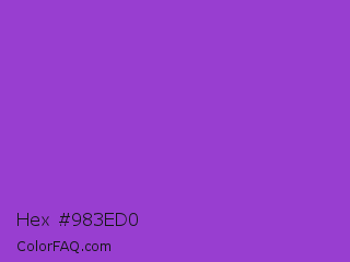 Hex #983ed0 Color Image