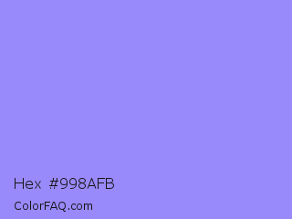 Hex #998afb Color Image