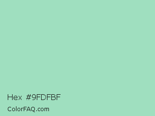 Hex #9fdfbf Color Image