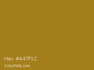 Hex #a47f1c Color Image