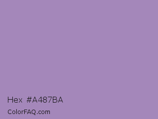 Hex #a487ba Color Image