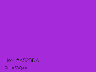 Hex #a52bda Color Image