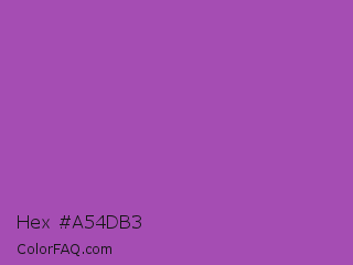 Hex #a54db3 Color Image