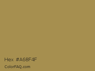 Hex #a68f4f Color Image