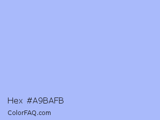 Hex #a9bafb Color Image