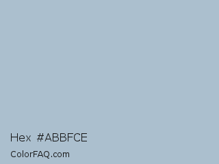 Hex #abbfce Color Image