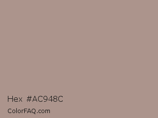 Hex #ac948c Color Image
