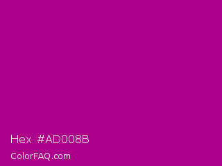 Hex #ad008b Color Image