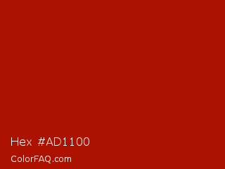 Hex #ad1100 Color Image