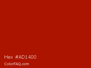 Hex #ad1400 Color Image