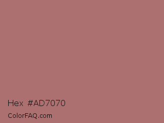 Hex #ad7070 Color Image