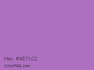 Hex #ae71c2 Color Image
