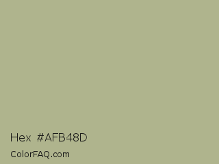 Hex #afb48d Color Image