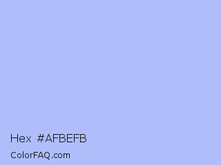 Hex #afbefb Color Image