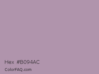 Hex #b094ac Color Image