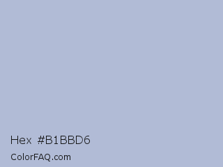 Hex #b1bbd6 Color Image