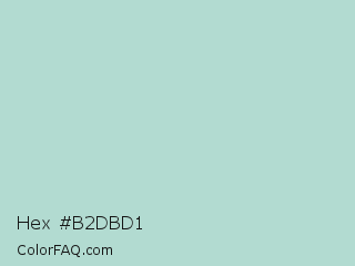 Hex #b2dbd1 Color Image
