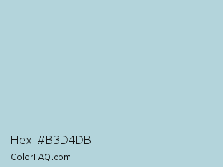 Hex #b3d4db Color Image
