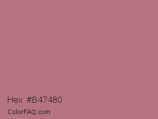 Hex #b47480 Color Image