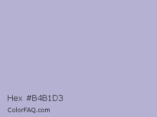 Hex #b4b1d3 Color Image