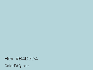 Hex #b4d5da Color Image
